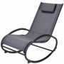 Comprar Mecedora Metal Txt Gris Oscuro Importacion 206643 al Mejor Precio