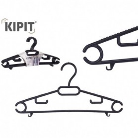 Comprar Perchas Plastico Negro 39,5X19,5 Cm Lote 6 Kipit 031183 al Mejor Precio