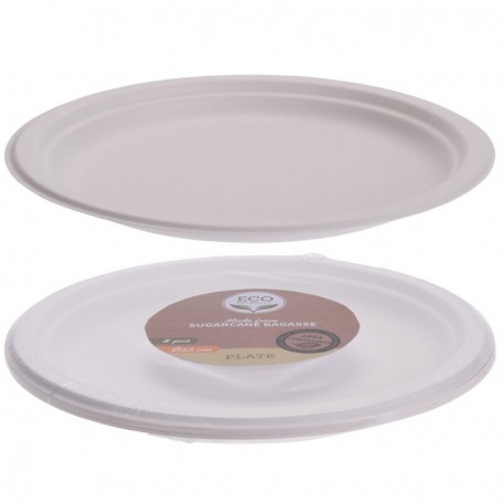 Comprar Platos Llanos Carton 22 Cm Lote 8 Eco 207216 al Mejor Precio