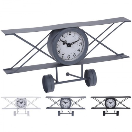 Comprar Reloj Sobremesa Avion 15X30X8 Cm Surtido Importacion 262785 al Mejor Precio