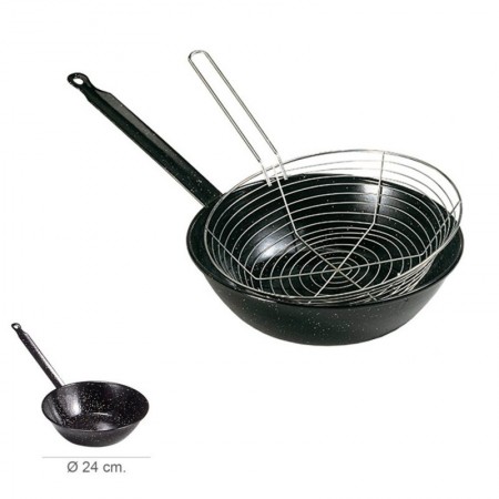Comprar Sarten Esmalte Cestillo 24 Cm Ideal 176085 al Mejor Precio