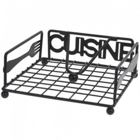 Comprar Servilletero Metal Negro Cuisine Excellent 019073 al Mejor Precio