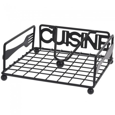 Comprar Servilletero Metal Negro Cuisine Excellent 019073 al Mejor Precio