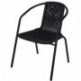 Comprar Sillon Metal Resina Ratan Negro Importacion 206659 al Mejor Precio