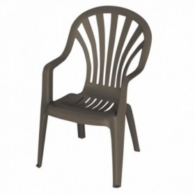 Comprar Sillon Resina Alto Wengue 8102W Garden Life 206597 al Mejor Precio