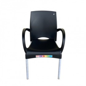 Comprar Sillon Resina Aluminio Ourika Negro Atlas 206599 al Mejor Precio