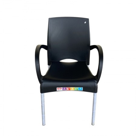 Comprar Sillon Resina Aluminio Ourika Negro Atlas 206599 al Mejor Precio