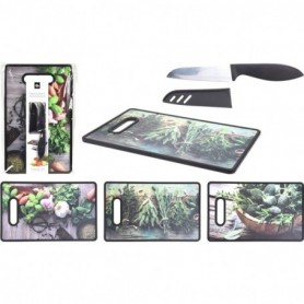 Comprar Tabla Cortar + Cuchillo Con Funda Excellent 019373 al Mejor Precio