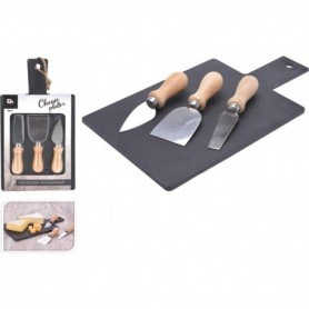 Comprar Tabla Quesos Pizarra 4 Piezas Juego Excellent 019369 al Mejor Precio