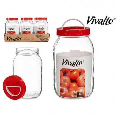 Comprar Tarro Bote Vidrio Asa 2 Litros Vivalto 020484 al Mejor Precio
