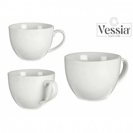 Comprar Taza Jumbo Porcelana Blanca 550 Ml Vessia 257100 al Mejor Precio