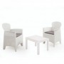 Comprar Tresillo Akita Cojines Blanco 3 Piezas Conjunto Progarden 206666 al Mejor Precio