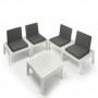 Comprar Tresillo Api + Cojines Blanco Conjunto Progarden 206667 al Mejor Precio