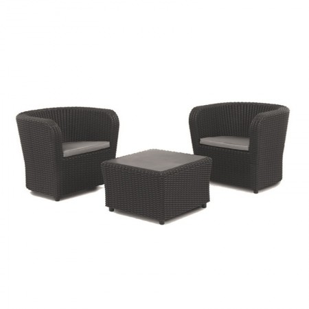 Comprar Tresillo Nova Tete A Tete Grafito Conjunto Shaf 206681 al Mejor Precio