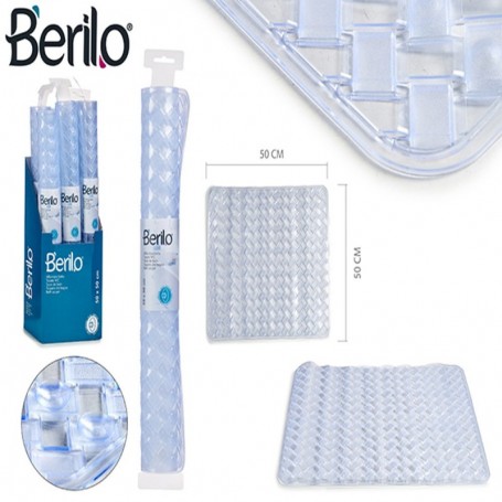 Comprar Alfombra Ducha Transparente 50X50 Cm  Berilo 173041 al Mejor Precio