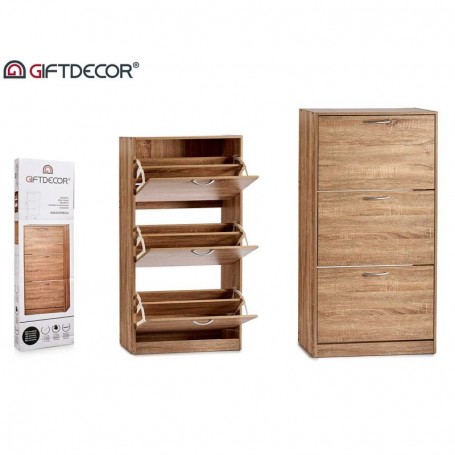 Comprar Mueble Zapatero 3 Pisos Beige  Giftdecor 17101 al Mejor Precio