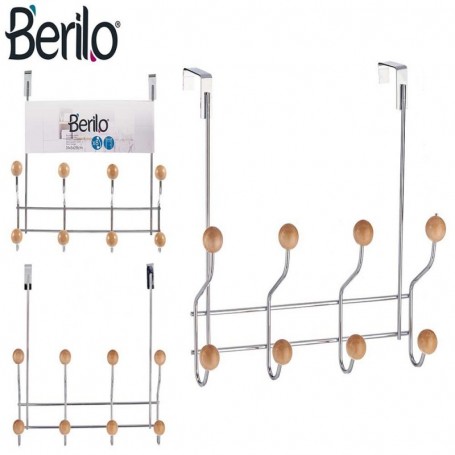 Comprar Perchero Puerta 8 Pomos Madera  Berilo 31172 al Mejor Precio