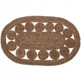 Comprar Alfombra Tapete Oval Vegetal 80X50 Cm  Hs 22082 al Mejor Precio