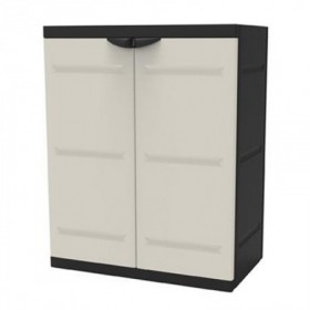 Comprar Armario Bajo 70X44X88 Cm 9205 Negro  Plastiken 245020 al Mejor Precio