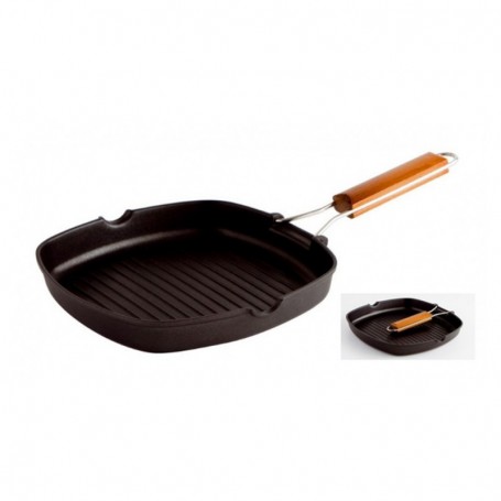 Comprar Asador Grill Mango Plegable 34X24 Cm  Quid 1538 al Mejor Precio