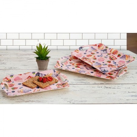Comprar Bandeja Plastico Asas Pastel 42X39 Cm  Quid 1427 al Mejor Precio
