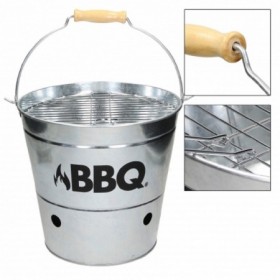 Comprar Barbacoa Cubo Zinc 26,5X25 Cm  Bbq 50129 al Mejor Precio