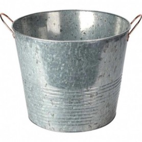 Comprar Barreño Zinc Asas Cobre 39X22 Cm  Importacion 146106 al Mejor Precio