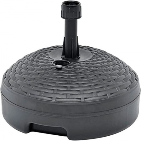 Comprar Base Parasol Rattan Antracita 58X16Cm 30L  Progarden 202116 al Mejor Precio