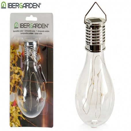 Comprar Bombilla Solar 7,5X7,5X15 Cm Blister Ibergarden 143060 al Mejor Precio