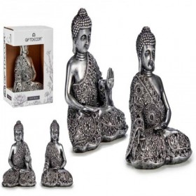 Comprar Buda Sentado Resina Plata 18Cm Surtido  Giftdecor 144292 al Mejor Precio