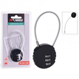 Comprar Candado Cable Combinacion Blister Proworld 201189 al Mejor Precio