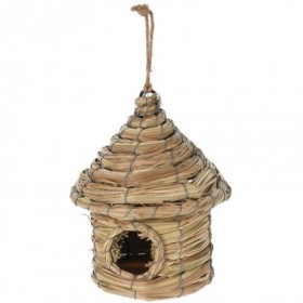 Comprar Casa Pajaros Choza Paja 18X20 Cm  Importacion 259010 al Mejor Precio