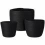 Comprar Cestas Vegetal Negras 17 + 19 + 23 Cm Lote 3 Importacion 224051 al Mejor Precio