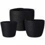 Comprar Cestas Vegetal Negras 17 + 19 + 23 Cm Lote 3 Importacion 224051 al Mejor Precio