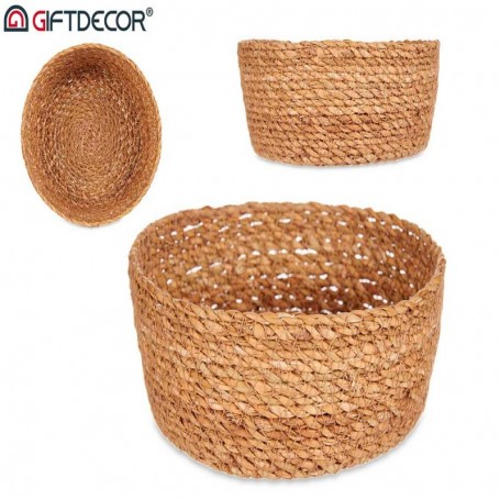 Comprar Cesto Vegetal Redondo Natural 17 Cm  Giftdecor 224053 al Mejor Precio
