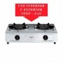 Comprar Cocina Hornillo Gas Inoxidable 2 Fuegos 265Ib  Vitrokitchen 27026 al Mejor Precio