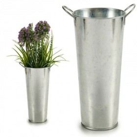 Comprar Cubo Alto Con Asas Zinc 15X20X23,5 Cm  Ibergarden 144270 al Mejor Precio