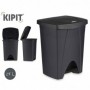 Comprar Cubo Pedal 25 Litros Antracita  Kipit 31184 al Mejor Precio