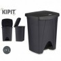 Comprar Cubo Pedal 25 Litros Antracita  Kipit 31184 al Mejor Precio