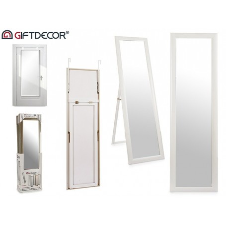 Comprar Espejo Colgar  Y Pie 30X120 Cm Blanco  Giftdecor 17099 al Mejor Precio