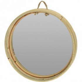 Comprar Espejo Redondo Bambu 30 Cm  Importacion 17095 al Mejor Precio
