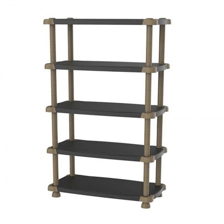 Comprar Estanteria 5 Estantes 88X43X184 Cm 86085 Negro  Plastiken 245031 al Mejor Precio