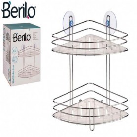 Comprar Estanteria Esquina 2 Baldas 20X26,5X20 Cm 17755  Berilo 173128 al Mejor Precio