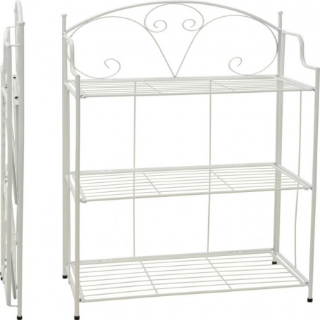 Comprar Estanteria Metal Plegable Blanca 58X30X100 Cm  Importacion 146089 al Mejor Precio