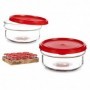 Comprar Fiambrera Vidrio 415 Cl 12X6 Cm  Vivalto 20488 al Mejor Precio