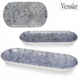 Comprar Fuente Porcelana 15X34,5 Cm Gris  Vessia 257121 al Mejor Precio