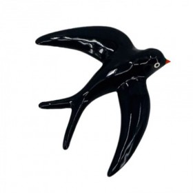 Comprar Golondrina Ceramica Negra S 8,5X7,5X4 Cm  Fedor 146059 al Mejor Precio