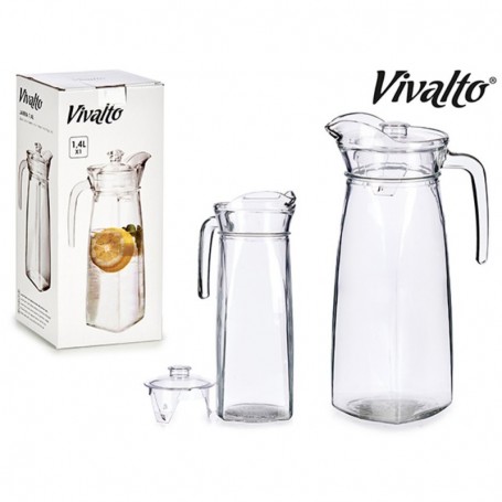 Comprar Jarra Vidrio + Tapa 1,4 Litros  Vivalto 20469 al Mejor Precio