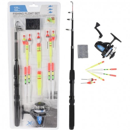 Comprar Juego Pesca 120 Piezas Caña 165 Cm Blister Xqmax 213009 al Mejor Precio