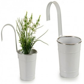Comprar Maceta Colgar Blanca 13,3X24X27 Cm  Ibergarden 144290 al Mejor Precio